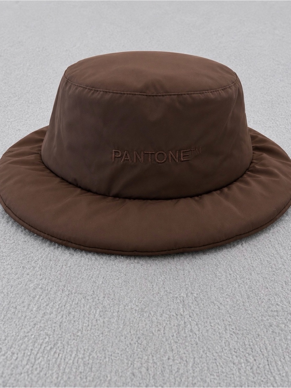 Pantone Brown Padded Bucket Hat for Women